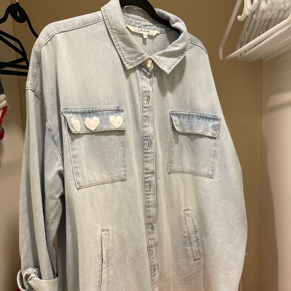 Charlie B smiley Jean jacket XXl - Picture 3 of 4